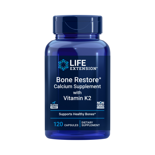 Life Extension Bone Restore with Vitamin K2 120 caps