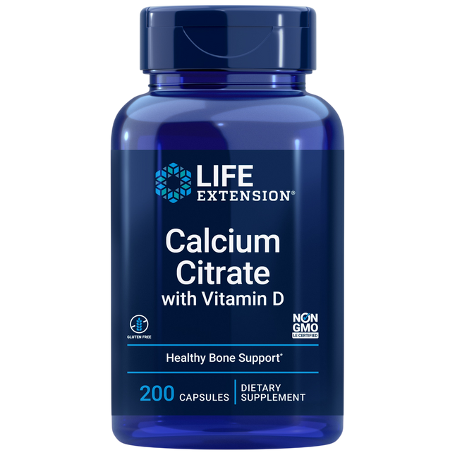 Life Extension Calcium Citrate with Vitamin D 200 caps