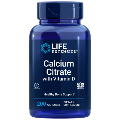 Life Extension Calcium Citrate with Vitamin D 200 caps