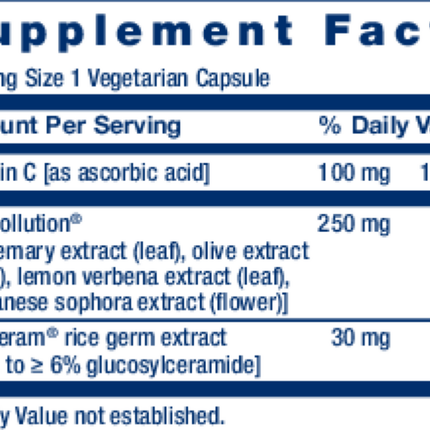 Life Extension Daily Skin Defense 30 caps Supplement Facts