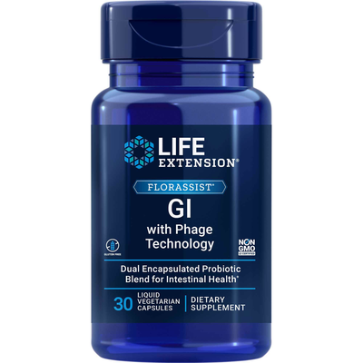 Life Extension Florassist GI w Phage Tech 30 vegcaps