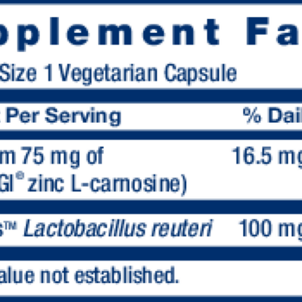 Life Extension Gastro-Ease 60 caps Supplement Facts