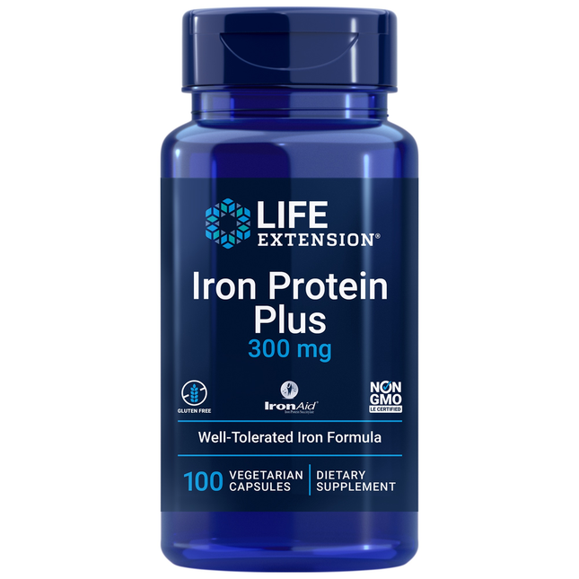 Life Extension Iron Protein Plus 300 mg 100 caps