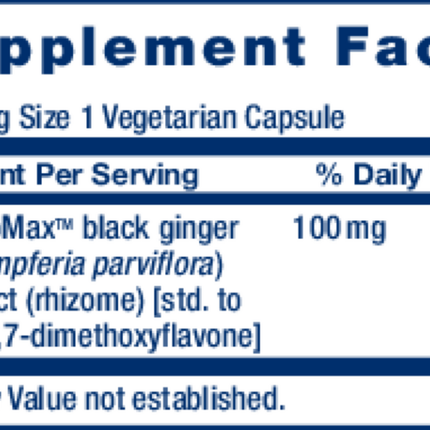 Life Extension Male Vascular Sexual Support 30 vegcaps Supplement Facts