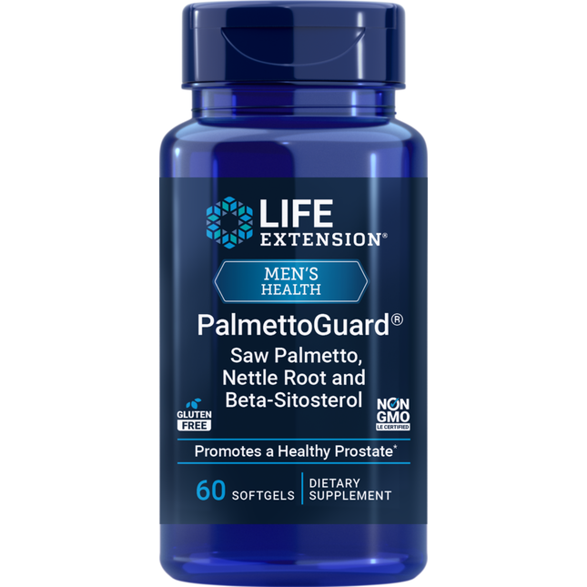 Life Extension Men's Health Palmettoguard SA Palmetto/Nettle Root/Beta Sitosterol 60 softgels