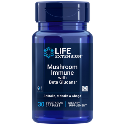 Life Extension Mushroom Immune with Beta Glucans 30 caps