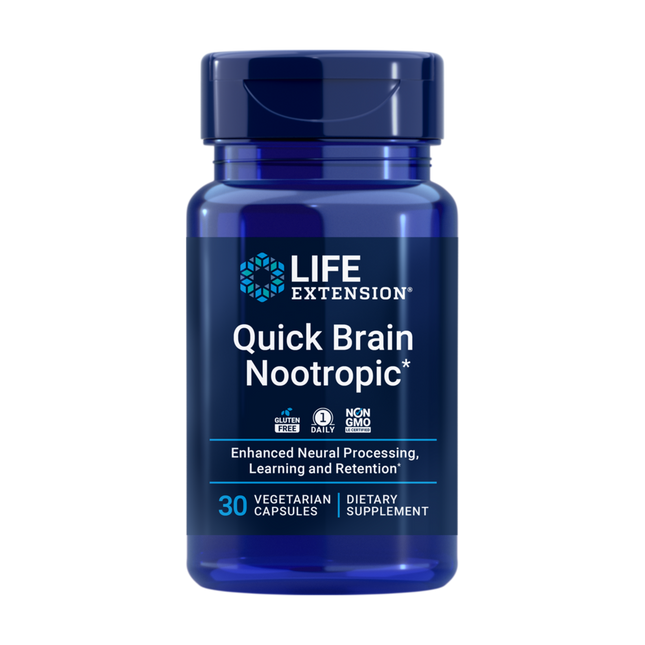 Life Extension Quick Brain Nootropic 30 vegcaps