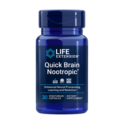 Life Extension Quick Brain Nootropic 30 vegcaps
