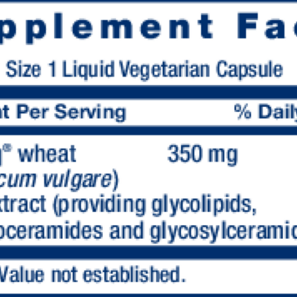 Life Extension Skin Restoring Ceramides 30 vcaps Supplement Facts