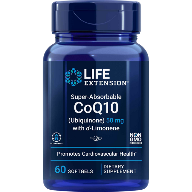 Life Extension Super-Absorbable CoQ10 50mg 60 softgels