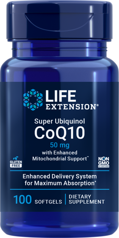 Life Extension Super Ubiquinol CoQ10 50 mg 100 Softgels
