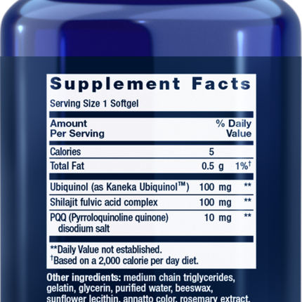 Super Ubiquinol CoQ10 w/ PQQ 30 gels