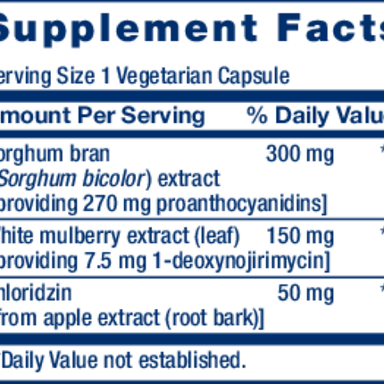 Life Extension Tri Sugar Shield 60 vcaps Supplement Facts