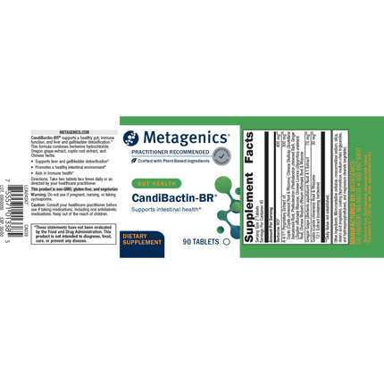 Metagenics CandiBactin-BR 90 T Supplement Facts