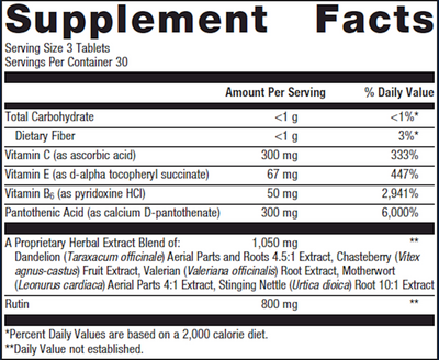 Metagenics-Fem-EstroPlex-90-T Supplement Facts