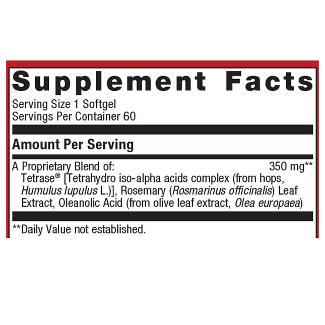 Metagenics Kaprex 60 SG Supplement Facts 