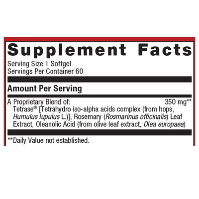 Metagenics Kaprex 60 SG Supplement Facts 