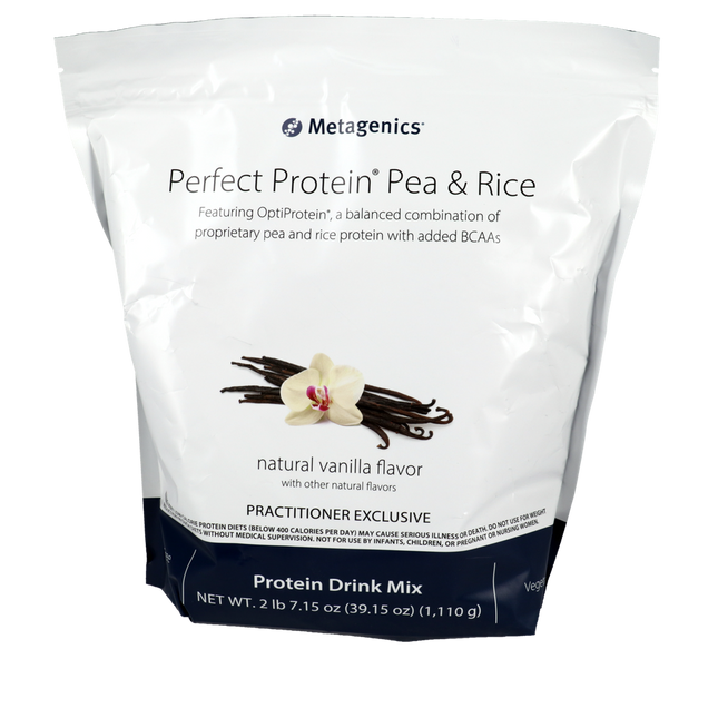 Metagenics Perfect Protein Pea & Rice Vanilla Powder - 30 servings