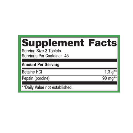 Metagenics SpectraZyme Metagest 90 T Supplement Facts 