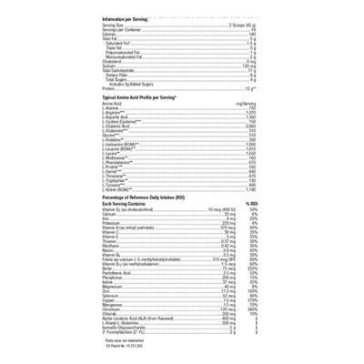 Metagenics UltraGI Replenish Chocolate - 14-serving pouch Supplement Facts 