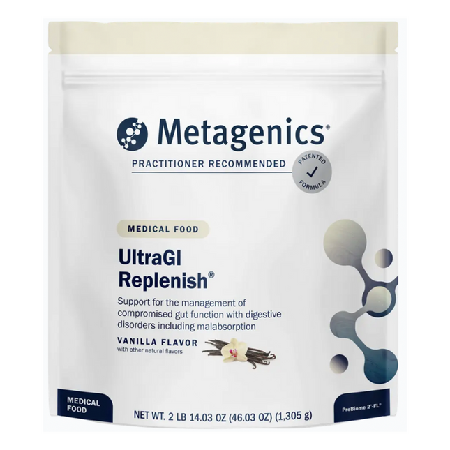 Metagenics UltraGI Replenish Vanilla 30 serving pouch