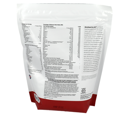 Metagenics UltraInflamX Plus 360o ChocolateOrange 14 servings Supplement Facts 