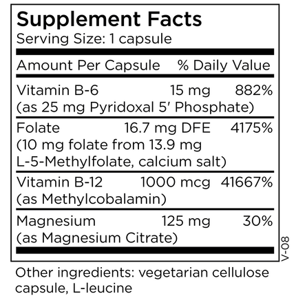 MethylPro-L-Methylfolate-10-mg-plus-Cofactors-30-caps Supplement Facts