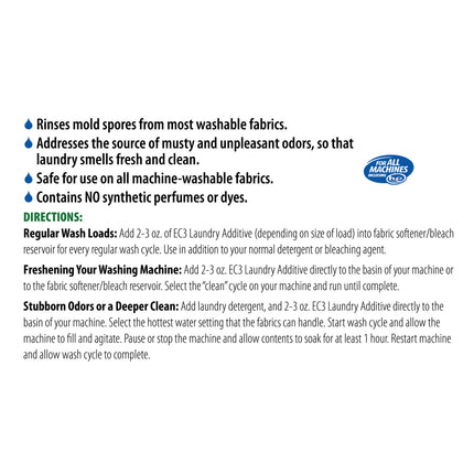 Micro Balance EC3 Essentials Laundry Additive / 12 Unit Case Supplement Facts