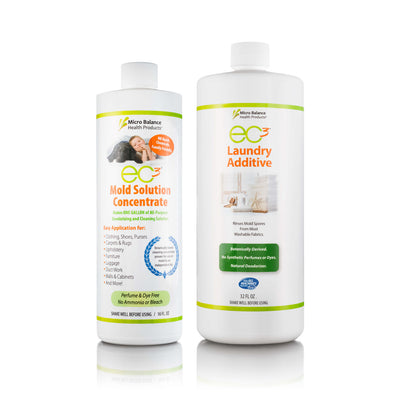 Micro Balance EC3 Mold Solution Concentrate and Laundry Additive Bundle 16 FL OZ