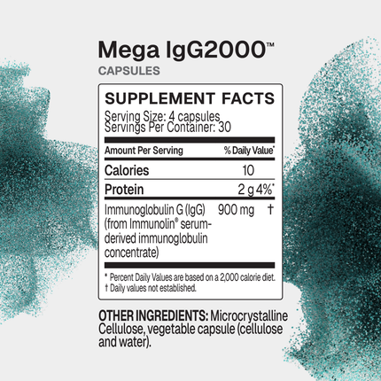 Microbiome Labs MegaIgG2000 Supplement Facts 