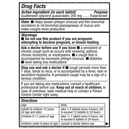 Natures Way Air-Power 100 tabs Supplement Facts 