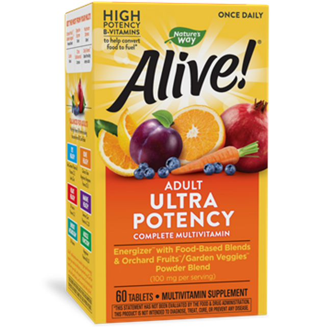 Natures Way Alive! Adult Ultra Potency 1/day- 60 tab