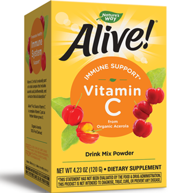 Natures Way Alive! Organic Vitamin C Powder 120 g