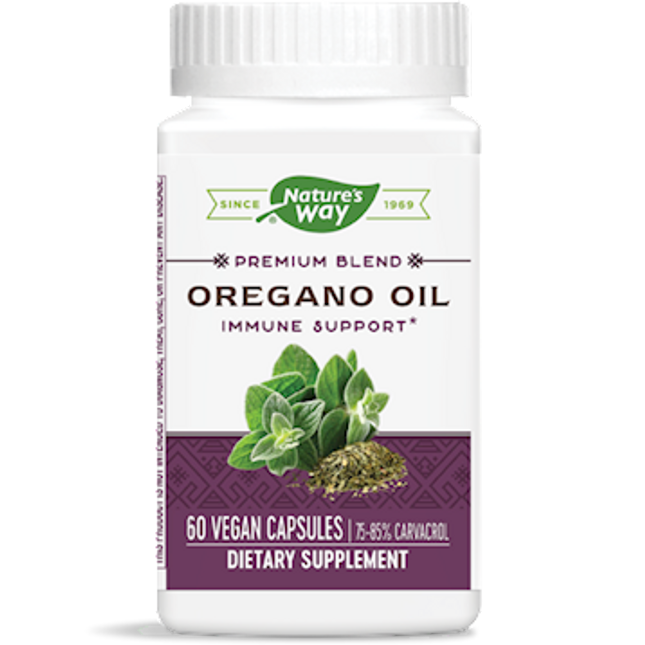 Natures Way Oregano Oil 50 mg Standardized 60 caps