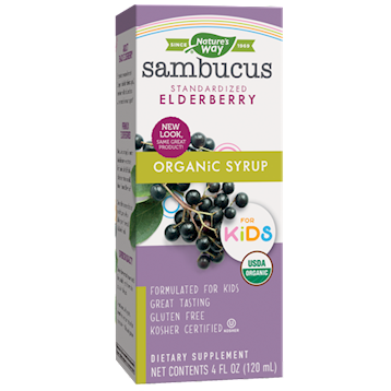 Natures Way Organic Sambucus Syrup for Kids 4 fl oz 