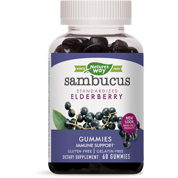 Natures Way Sambucus Gummies Elderberry 60 gummies