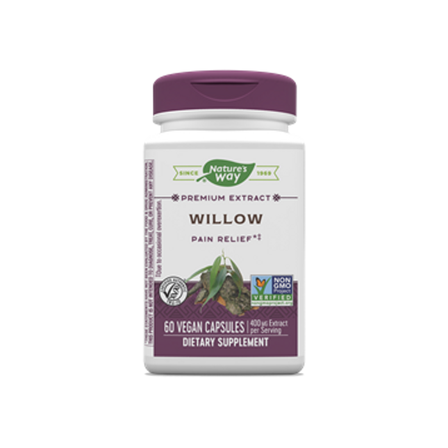 Nature's Way Standardized Willow 60 vegcaps