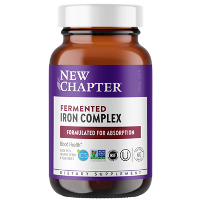 New Chapter Fermented Iron Food Complex 60 tabs