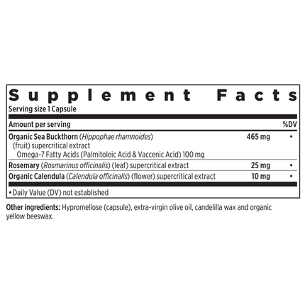 New Chapter Omega 7 60 caps Supplement Facts