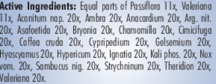 Newton Pro PRO Nervousness~Anxiety 1 oz Supplement Facts 