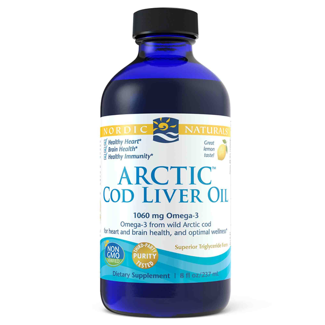 Nordic Naturals Arctic Cod Liver Oil Lemon 8 oz