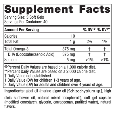 Nordic Naturals Children's DHA Veg 120 mini softgels
