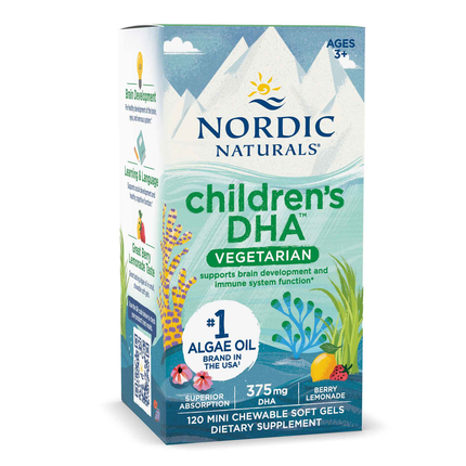 Nordic Naturals Children's DHA Veg 120 mini softgels Supplement Facts