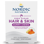 Nordic Naturals Zero Sugar Hair & Skin Gummy Chews 27 ct