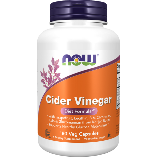 Now Cider Vinegar 180 caps
