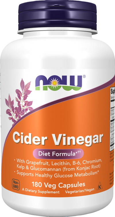 Now Cider Vinegar 180 caps