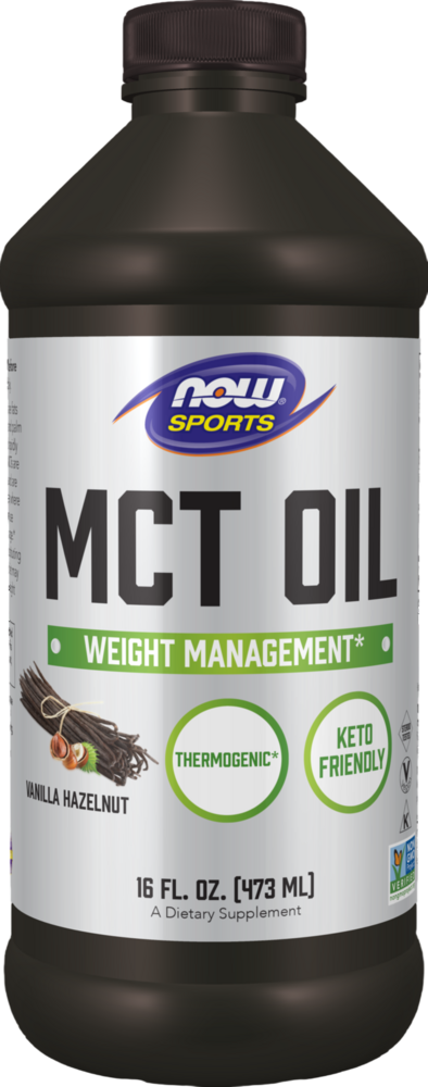 Now MCT Oil Vanilla Hazelnut 473 ml
