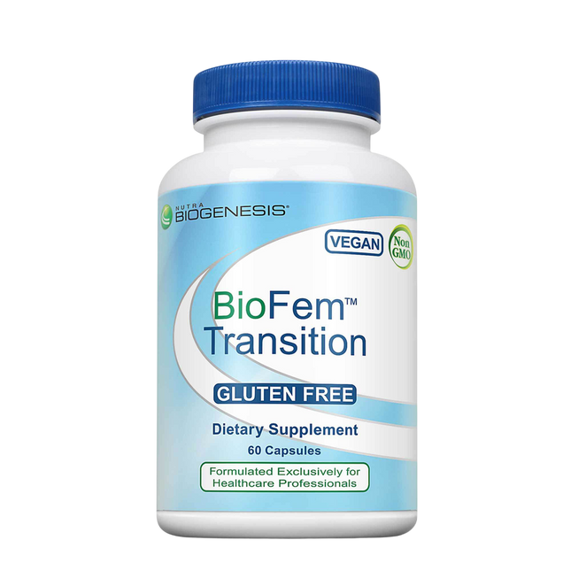 Nutra BioGenesis BioFem Transition 60 vegcaps Supplement Facts 