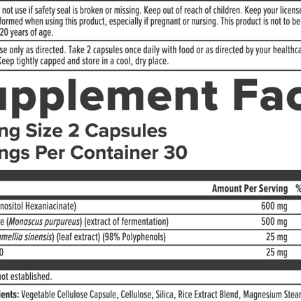 Nutra BioGenesis BioLipotrol 60 vcaps Supplement Facts 