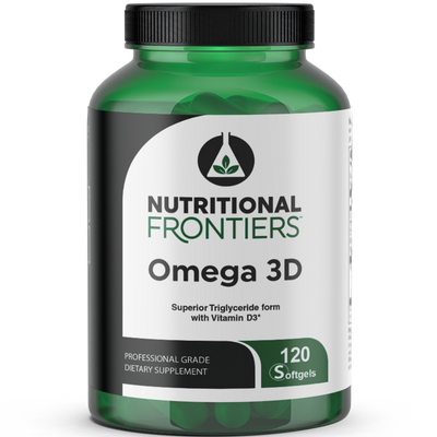 Nutritional Frontiers Omega 3D Lemon 120 softgels 